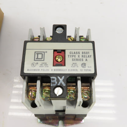 Square D 53696 X020V02 Ser. A Class 8501  AC Control Relay 120V Coil