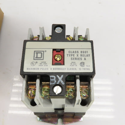 Square D 53696 X020V02 Ser. A Class 8501  AC Control Relay 120V Coil