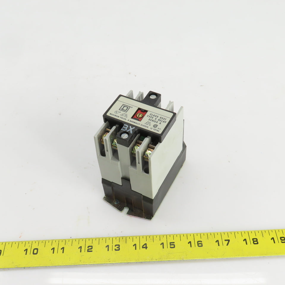 Square D 53696 X020V02 Ser. A Class 8501  AC Control Relay 120V Coil