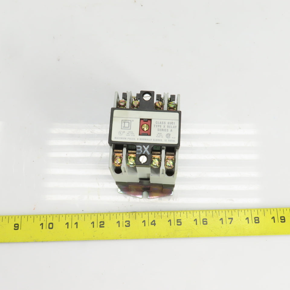 Square D 53696 X020V02 Ser. A Class 8501  AC Control Relay 120V Coil