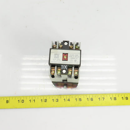 Square D 53696 X020V02 Ser. A Class 8501  AC Control Relay 120V Coil