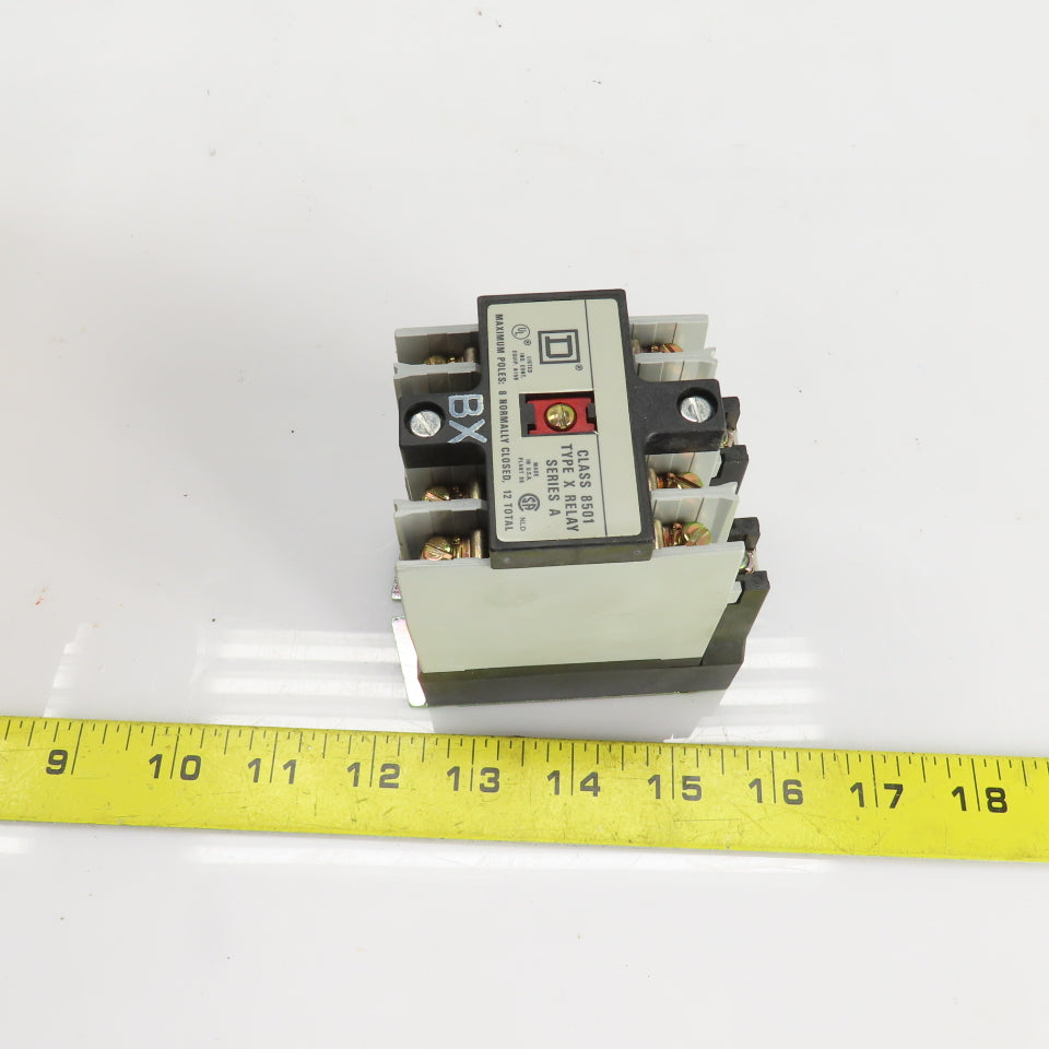Square D 00122 X030V02 Ser. A Class 8501 AC Control Relay 120V Coil