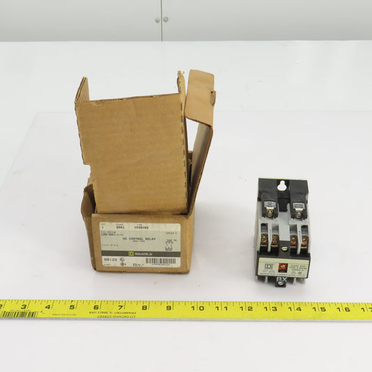 Square D 00122 X030V02 Ser. A Class 8501 AC Control Relay 120V Coil