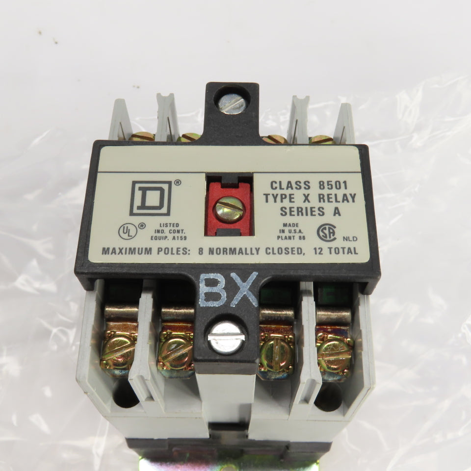 Square D 53705 X040V02 Ser. A Class 8501 AC Control Relay 120V Coil