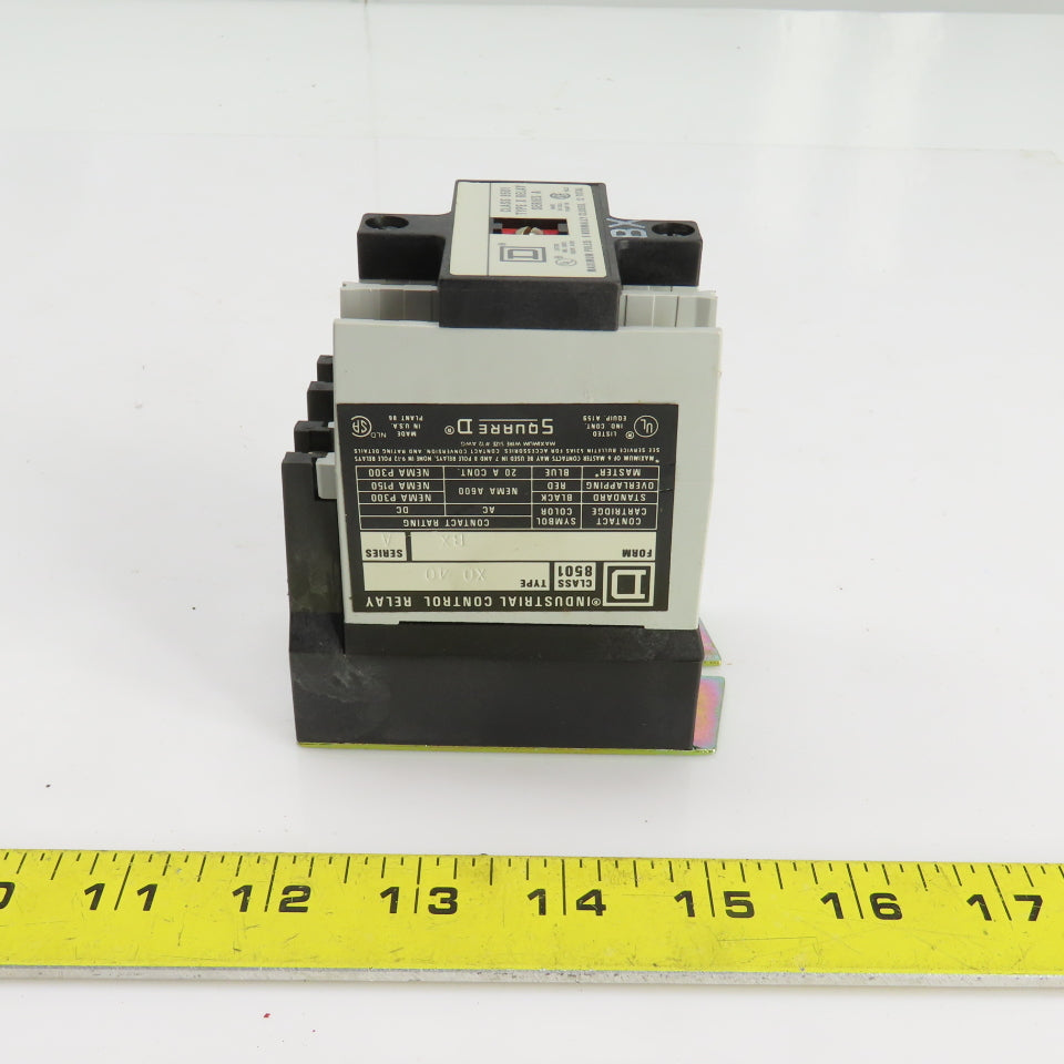 Square D 53705 X040V02 Ser. A Class 8501 AC Control Relay 120V Coil