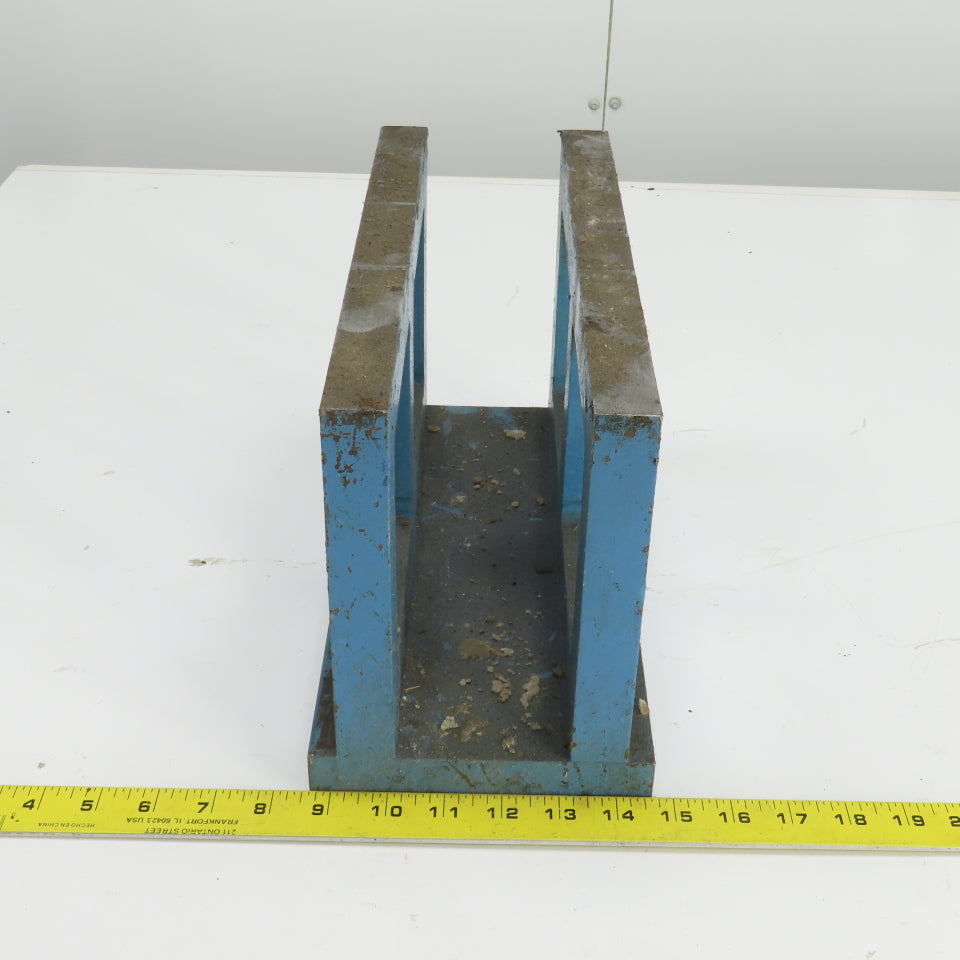 Fixed Parallel Steel Mounting Base Angle Mount  7" H x 2-7/8" ID x 12" L