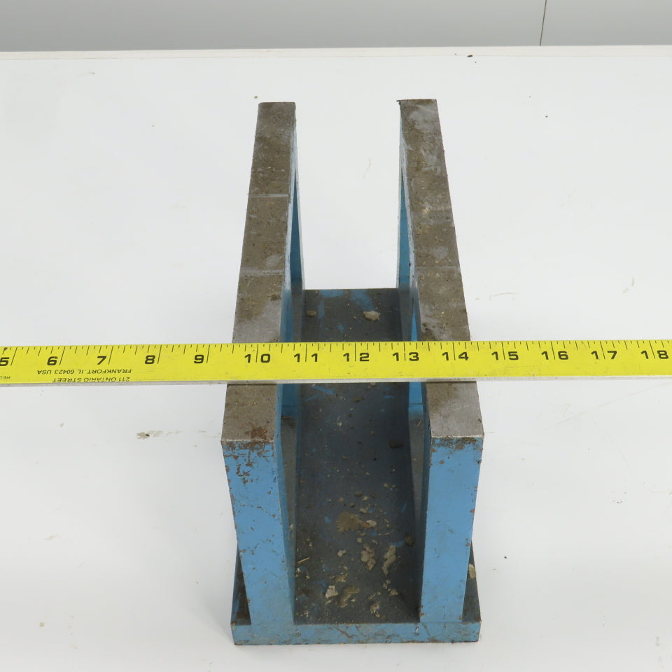 Fixed Parallel Steel Mounting Base Angle Mount  7" H x 2-7/8" ID x 12" L
