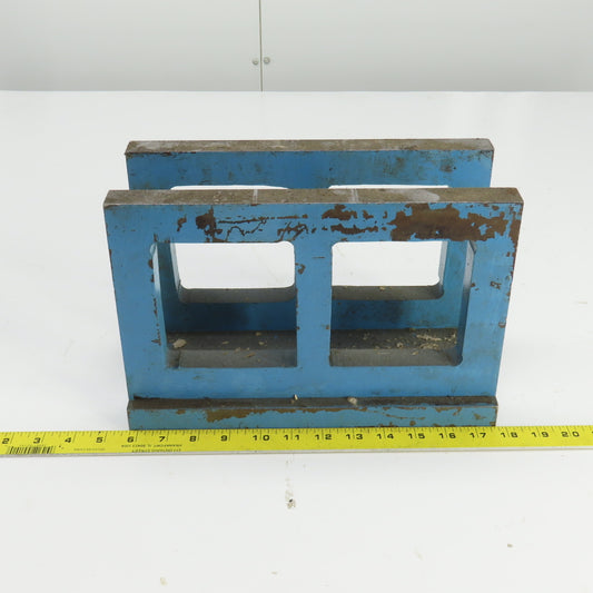 Fixed Parallel Steel Mounting Base Angle Mount  7" H x 2-7/8" ID x 12" L