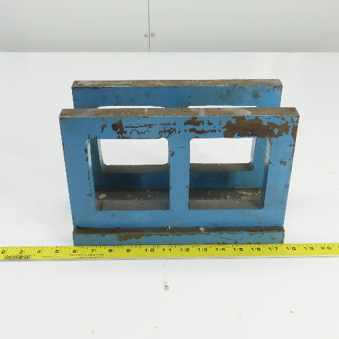 Fixed Parallel Steel Mounting Base Angle Mount  7" H x 2-7/8" ID x 12" L