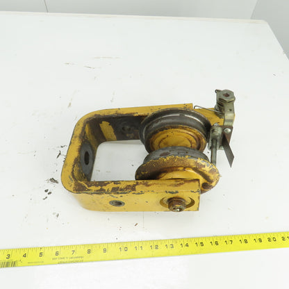 Unmarked Manual Push-Pull Hoist Trolley For 3-1/2" Beam
