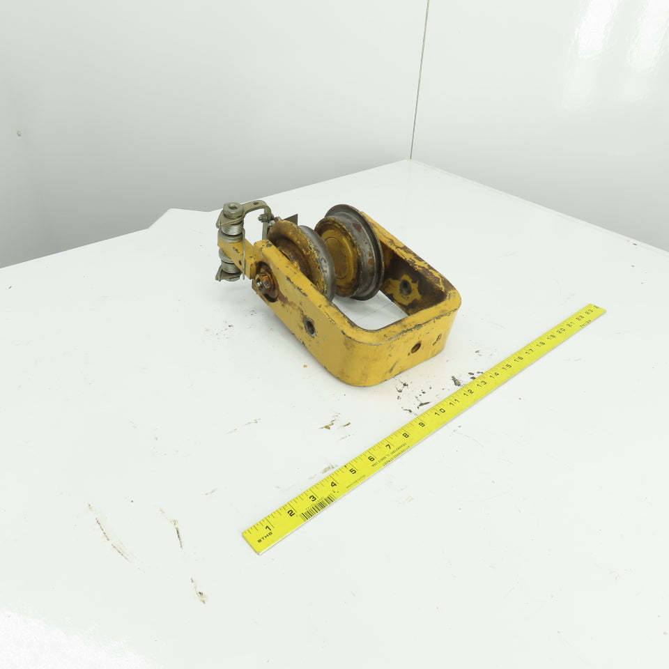 Unmarked Manual Push-Pull Hoist Trolley For 3-1/2" Beam
