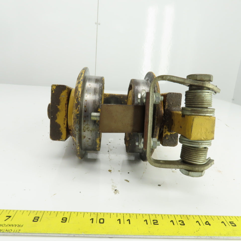 Unmarked Manual Push-Pull Hoist Trolley For 3-1/2" Beam