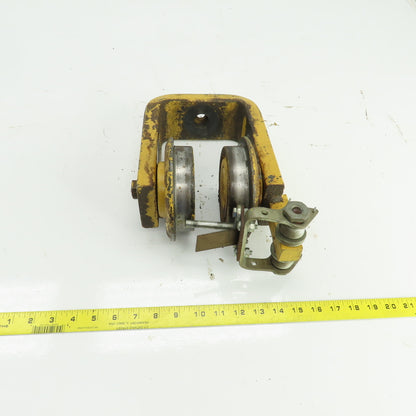 Unmarked Manual Push-Pull Hoist Trolley For 3-1/2" Beam