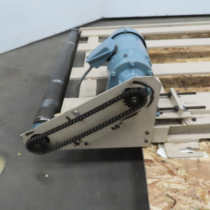 Steel Slider Bed Conveyor 30" Belt 72"OAL 208-230V 3Ph 46FPM