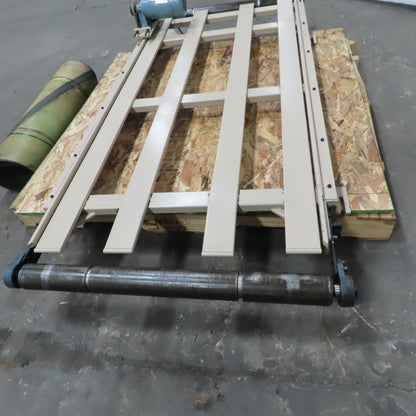 Steel Slider Bed Conveyor 30" Belt 72"OAL 208-230V 3Ph 46FPM
