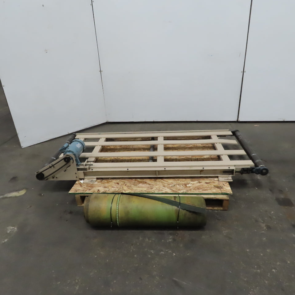 Steel Slider Bed Conveyor 30" Belt 72"OAL 208-230V 3Ph 46FPM