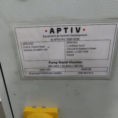 Viscotec EE829110A-ASM01 Single Component Dosing System Pump Applicator 208V 3Ph