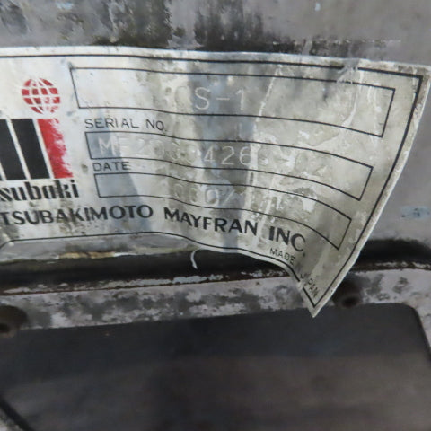 Tubakimoto Mayfran CS-1 Incline Chip Conveyor48" Disc. 78"OAL Parts Or Repair
