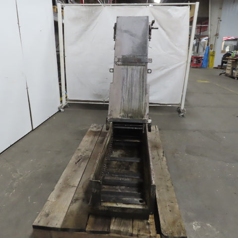 Tubakimoto Mayfran CS-1 Incline Chip Conveyor48" Disc. 78"OAL Parts Or Repair