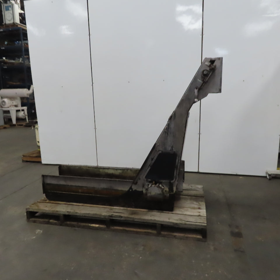 Tubakimoto Mayfran CS-1 Incline Chip Conveyor48" Disc. 78"OAL Parts Or Repair
