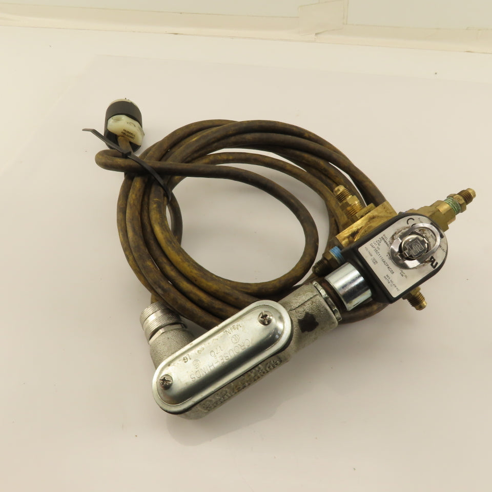 Fluid Control 04F35C1116ACF4C05 1/4" 3 Way Brass Solenoid Valve 120V 50/60Hz