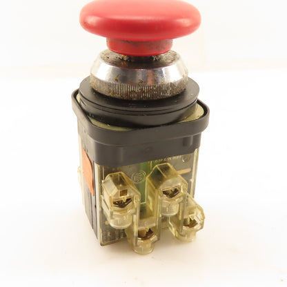 Telemecanique XB2M 432 826 600V Max Emergency Stop Push/Pull Switch