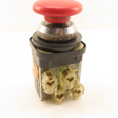 Telemecanique XB2M 432 826 600V Max Emergency Stop Push/Pull Switch