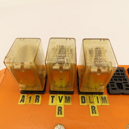 Schrack RA400024 Relay Board From Uvamatic 10MD Cell 115V 24V Coil
