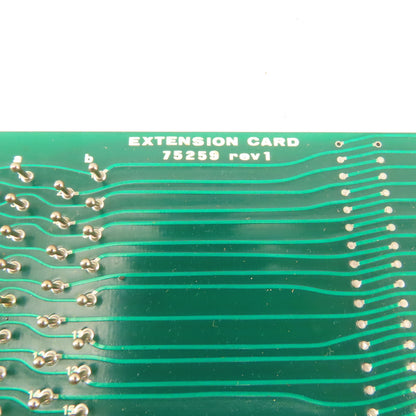 UVA 75259-M 75259 Rev 1 Extension Card Circuit Board