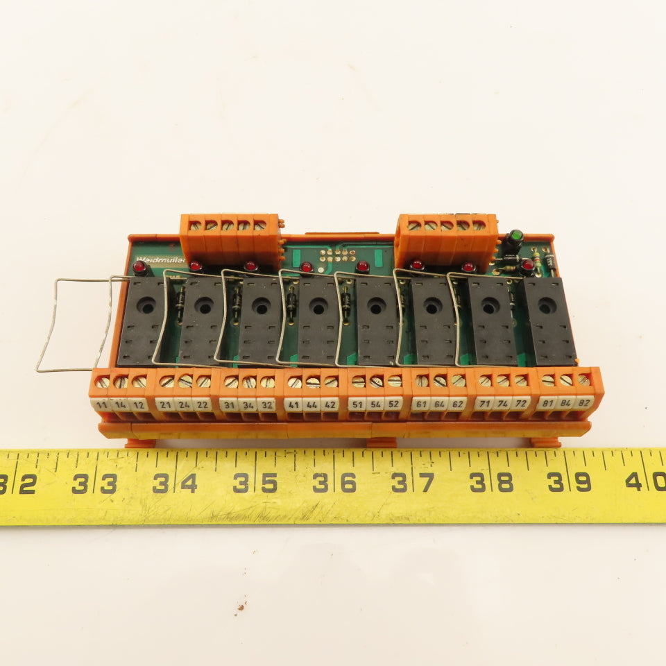 Weidmuller RSM 8 RS 24V 8 Position Relay Module Block