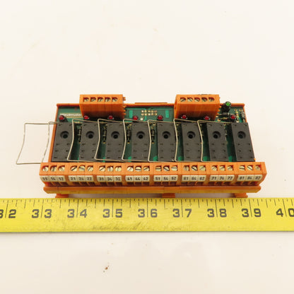 Weidmuller RSM 8 RS 24V 8 Position Relay Module Block