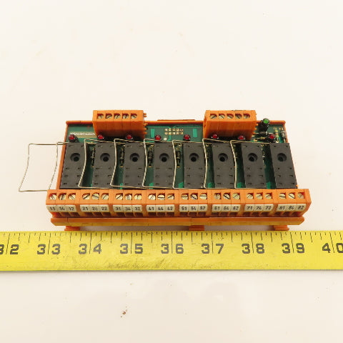 Weidmuller RSM 8 RS 24V 8 Position Relay Module Block