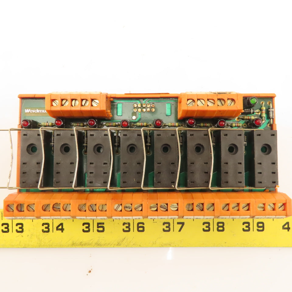 Weidmuller RSM 8 RS 24V 8 Position Relay Module Block