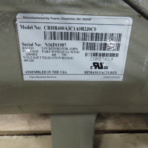 Trane CRHR400A31C1A0R2J0C0 40Ton Reciprocating Refrigeration Compressor 230V 3Ph