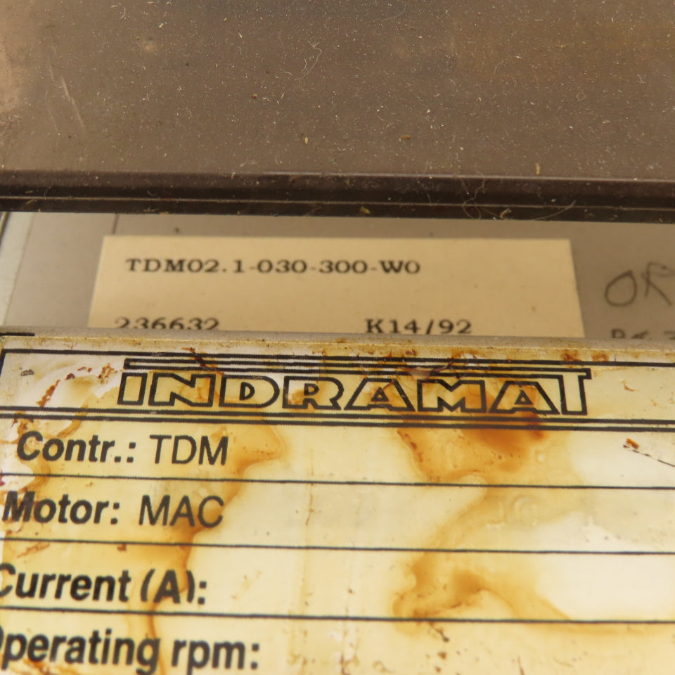 Indramat TDM02.1-030-300-W0 AC Servo Drive