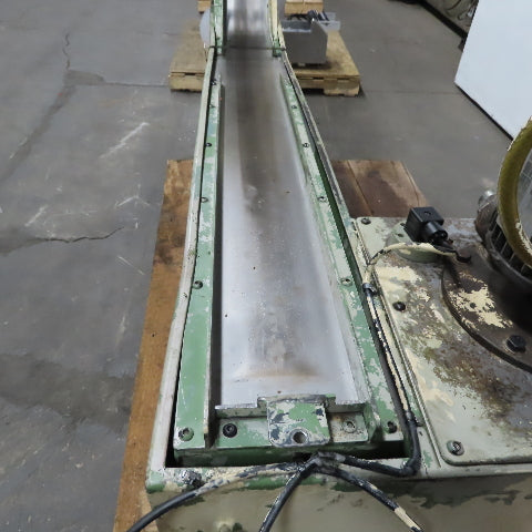 4-3/8 x 80" Incline Magnetic Chip Small Parts Conveyor 13FPM 3Ph Coolant Reclaim