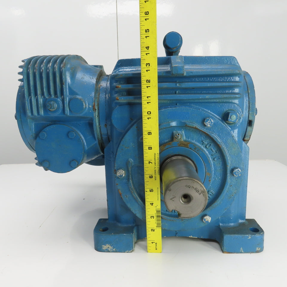 Textron MUO25-40-M5 75:1 Ratio Inline Gearbox 1750RPM Input 23RPM Output