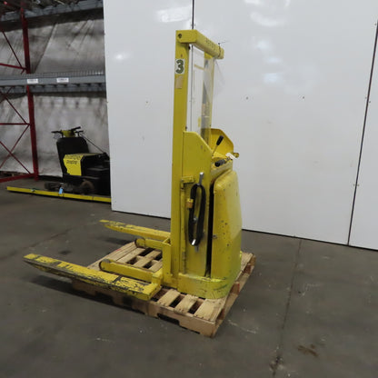 Kwik Stak 15-56 12V Portable Elevating Pallet Straddle Lift 54" Height 44" Forks