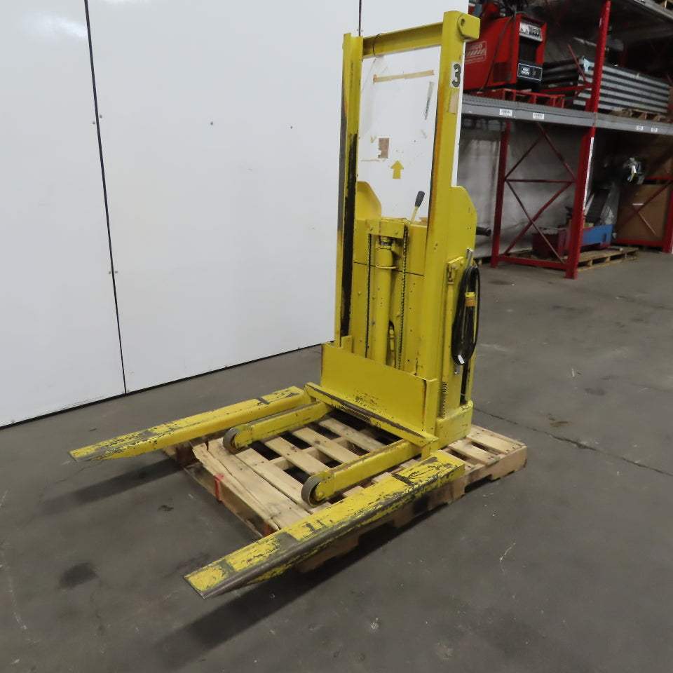 Kwik Stak 15-56 12V Portable Elevating Pallet Straddle Lift 54" Height 44" Forks