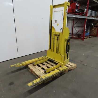 Kwik Stak 15-56 12V Portable Elevating Pallet Straddle Lift 54" Height 44" Forks