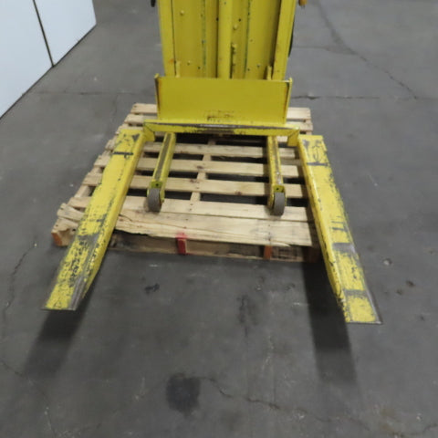 Kwik Stak 15-56 12V Portable Elevating Pallet Straddle Lift 54" Height 44" Forks