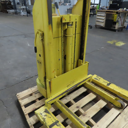 Kwik Stak 15-56 12V Portable Elevating Pallet Straddle Lift 54" Height 44" Forks