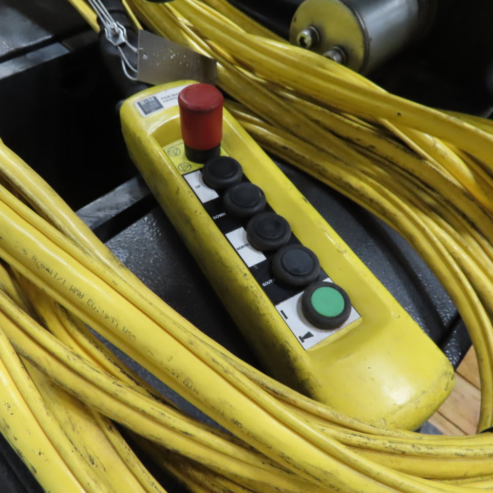 R&M SX Series 2T 2 Speed 40/60FPM Powered Wire Rope Hoist 480V 98.5' Lift