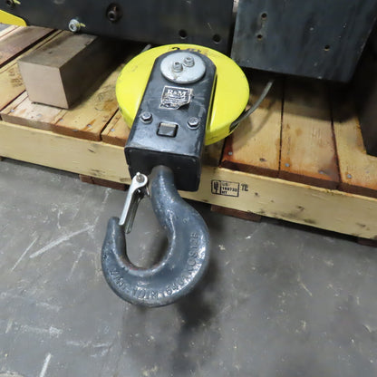 R&M SX Series 2T 2 Speed 40/60FPM Powered Wire Rope Hoist 480V 98.5' Lift