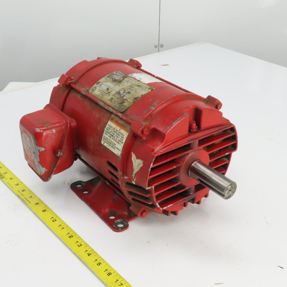 U.S. Electrical T528A 3HP AC Motor 1765RPM 200V 3PH 182T Frame 9.6A 60HZ