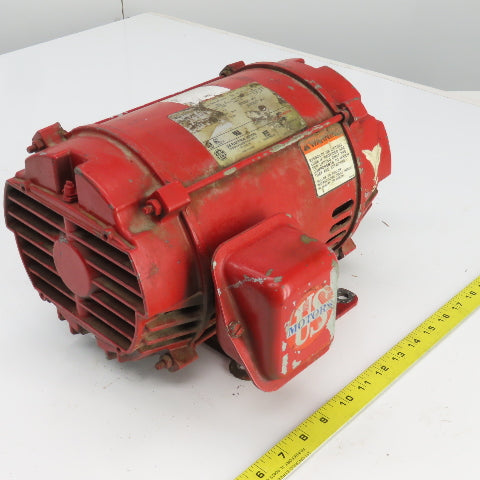 U.S. Electrical T528A 3HP AC Motor 1765RPM 200V 3PH 182T Frame 9.6A 60HZ