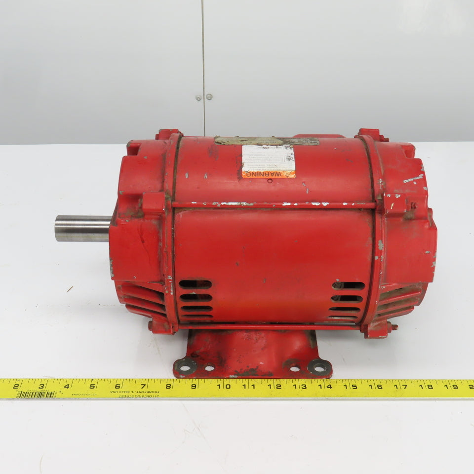 U.S. Electrical T528A 3HP AC Motor 1765RPM 200V 3PH 182T Frame 9.6A 60HZ