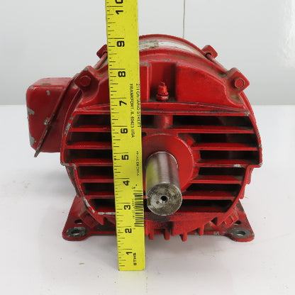 U.S. Electrical T528A 3HP AC Motor 1765RPM 200V 3PH 182T Frame 9.6A 60HZ