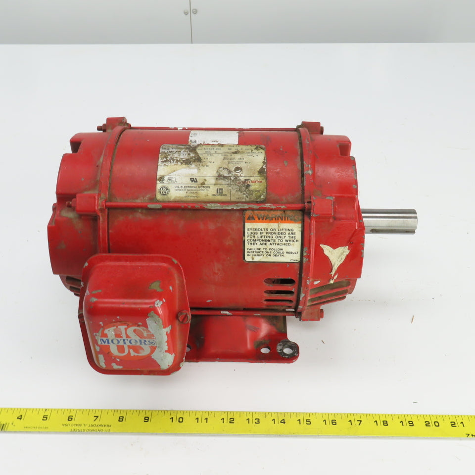 U.S. Electrical T528A 3HP AC Motor 1765RPM 200V 3PH 182T Frame 9.6A 60HZ