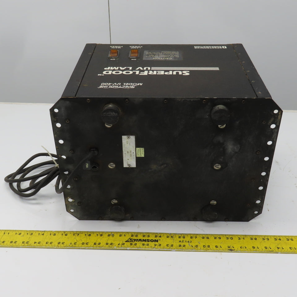 Spectroline UV-400 SuperFlood UV-A Lamp Concentrated-Beam Reflector 115V 5A 1PH